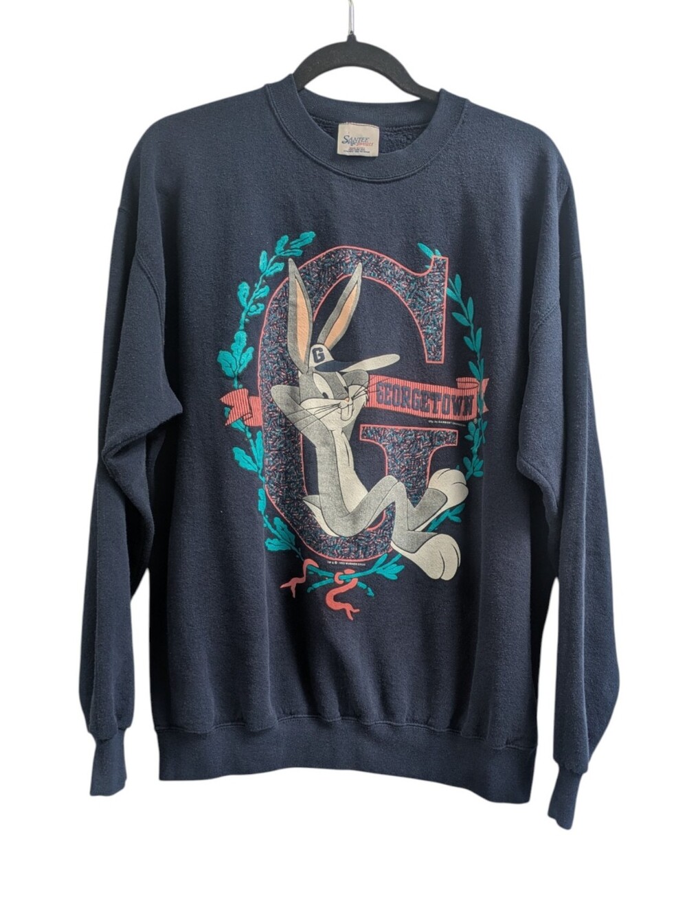 Looney Tunes Bugs Bunny Vintage 1993 Georgetown University Sweatshirt